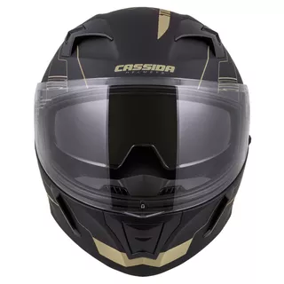 Moto prilba Cassida Integral 3.0 Turbohead - čierna matná/oranžová/modrá