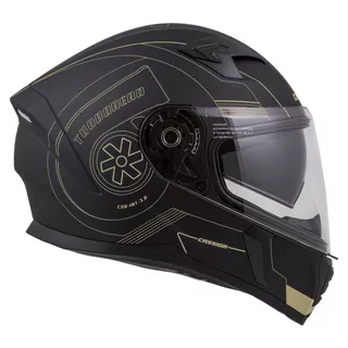 Moto prilba Cassida Integral 3.0 Turbohead - čierna matná/oranžová/modrá