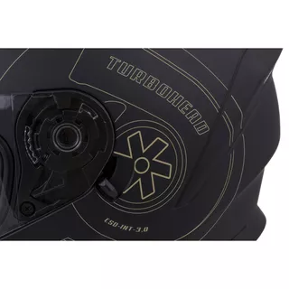 Moto prilba Cassida Integral 3.0 Turbohead - čierna matná/oranžová/modrá