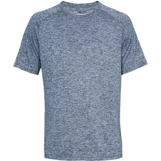 Pánske tričko Under Armour Tech SS Tee 2.0 - Steel Light Heather/Black