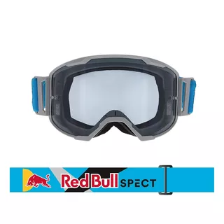 Motokrosové okuliare RedBull Spect Strive Panovision, svetlo šedé matné, plexi dymové