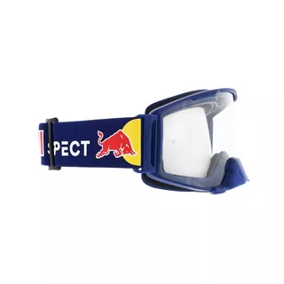 Motokrosové okuliare RedBull Spect Strive Panovision, tmavo modré matné, plexi číre