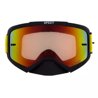 Motokrosové okuliare RedBull Spect Evan, čierne matné, plexi červené zrkadlové