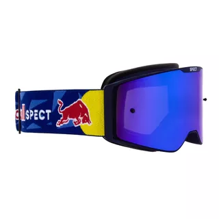 Motokrosové okuliare RedBull Spect Torp modré matné, modré zrkadlové plexi