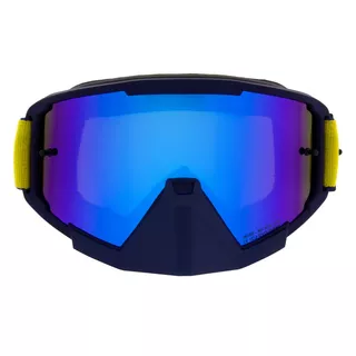 Motokrosové okuliare RedBull Spect Whip, modré matné, plexi modré zrkadlové