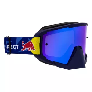 Motokrosové okuliare RedBull Spect Whip, modré matné, plexi modré zrkadlové