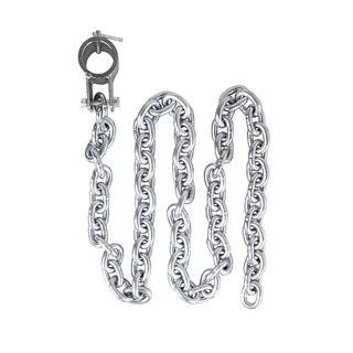 Vzpieračské reťaze s tyčou inSPORTline Chainbos Set 2x15 kg