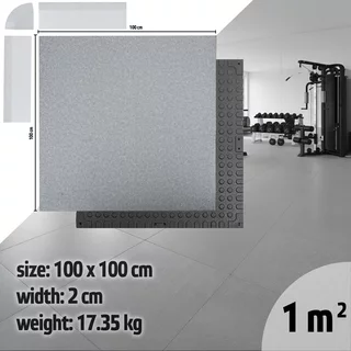 Záťažová podložka inSPORTline Luxteko Waffle 100x100x2 cm - mramor