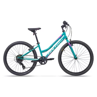 Juniorský dievčenský bicykel Galaxy Ruby 24" 9.0 - tyrkysová