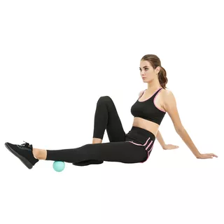 Masážne loptičky inSPORTline Thera 9 cm - tyrkysová