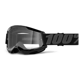 Motokrosové okuliare 100% Strata 2 - Fletcher ružová, číre plexi