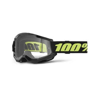 Motokrosové okuliare 100% Strata 2 New - Blue, číre plexi - Solar čierne, číre plexi