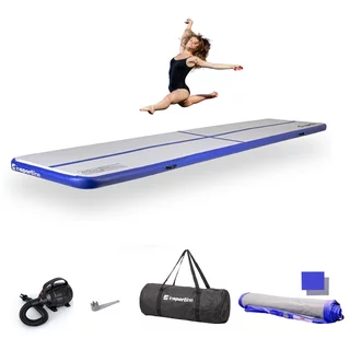 Airtrack inSPORTline Airstunt 500x100x10 cm biely s elektrickou pumpou
