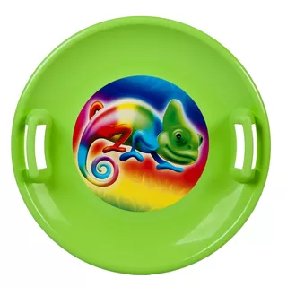 Tanier na sneh STT - modrá emoji girl - zelená chameleón