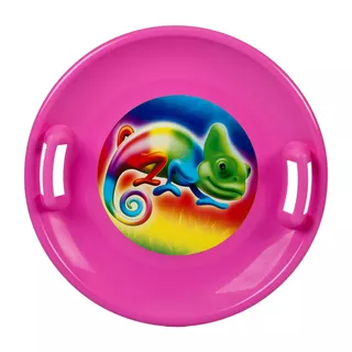 Tanier na sneh STT - modrá emoji girl - ružová chameleón