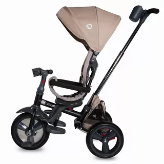 Detská trojkolka s vodiacou tyčou Coccolle Velo - žltá