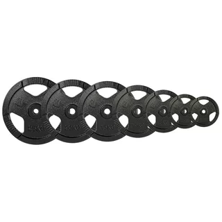 Liatinové kotúče inSPORTline Hamerton Black 30 mm 1,25-25 kg