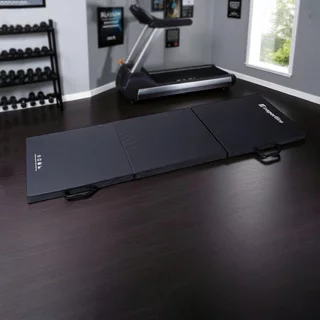 Skladacia gymnastická žinenka inSPORTline Trifold 195x90x5 cm - hnedá