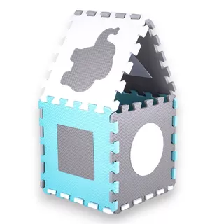 Penové puzzle s ohrádkou inSPORTline Smarfino 30,5x30,5x1 cm, 36ks