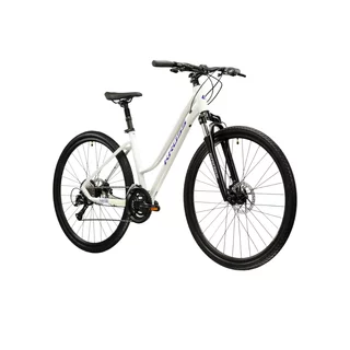Dámsky crossový bicykel Kross Evado 4.0 28" Gen 007 - šedá / námornícka modrá / lesk