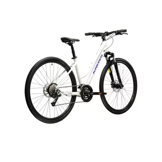 Dámsky crossový bicykel Kross Evado 4.0 28" Gen 007 - šedá / námornícka modrá / lesk
