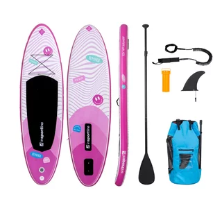 Paddleboard s príslušenstvom inSPORTline Wavelet 9'6" - ružová