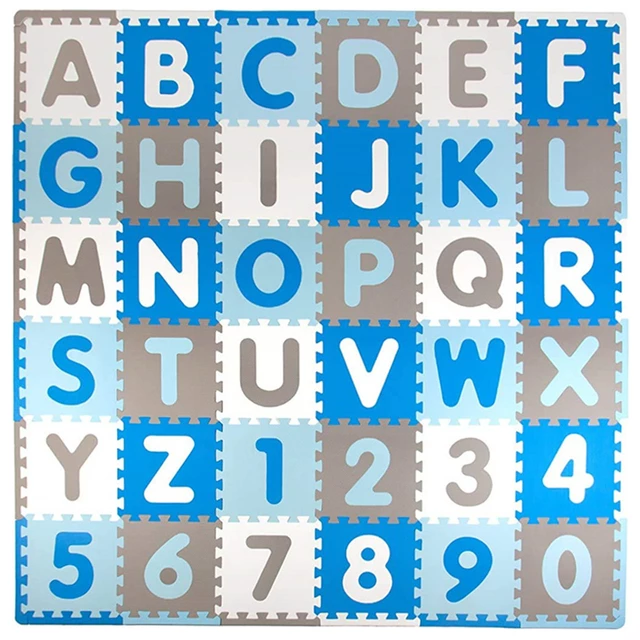 Penové puzzle inSPORTline Abecino 30x30x1 cm, 36ks
