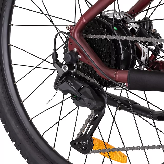 Dámsky horský elektrobicykel inSPORTline ISL Cleora 648 Wh 27,5" - model 2026 - Coral Orange