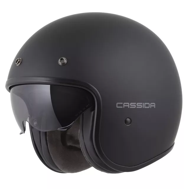 Moto prilba Cassida Oxygen Solid 2.0 čierna matná/tmavo šedá