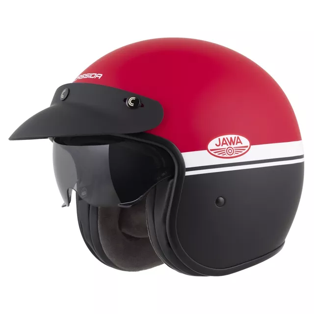 Moto prilba Cassida Oxygen Jawa OHC 2.0 červená matná/čierna/biela