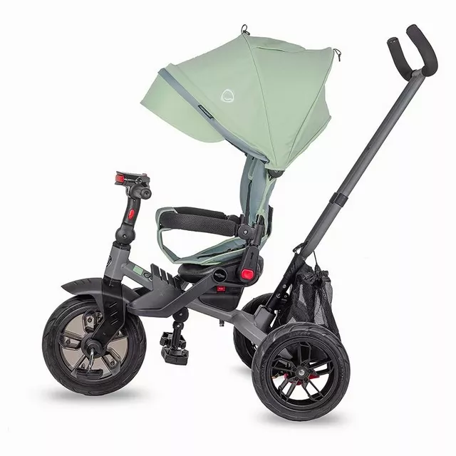 Detská trojkolka s vodiacou tyčou Coccolle Pianti - Mint Green