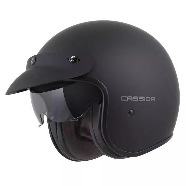 Moto prilba Cassida Oxygen Solid 2.0 čierna matná/tmavo šedá