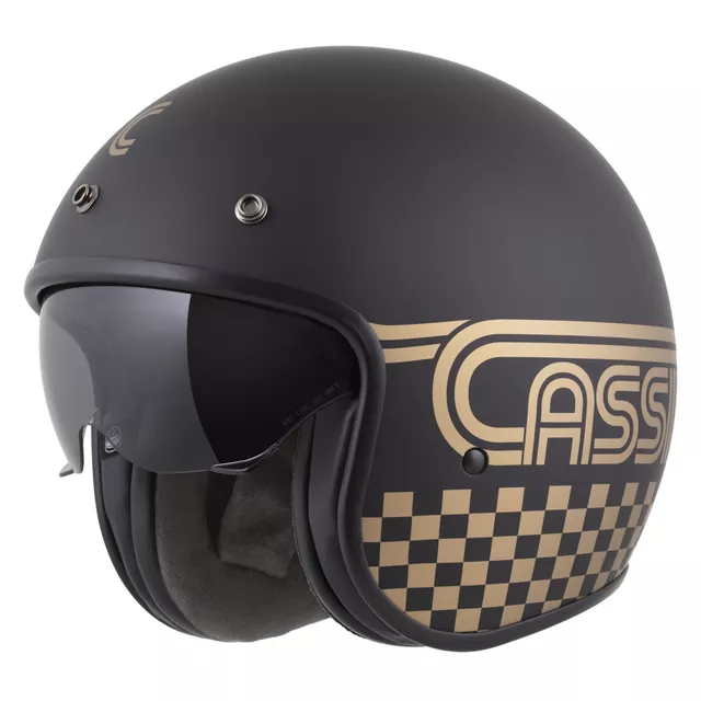 Moto prilba Cassida Oxygen Rondo 2.0 čierna matná/zlatá
