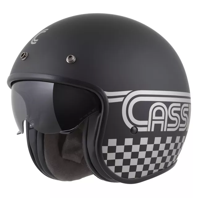 Moto prilba Cassida Oxygen Rondo 2.0 čierna matná/strieborná