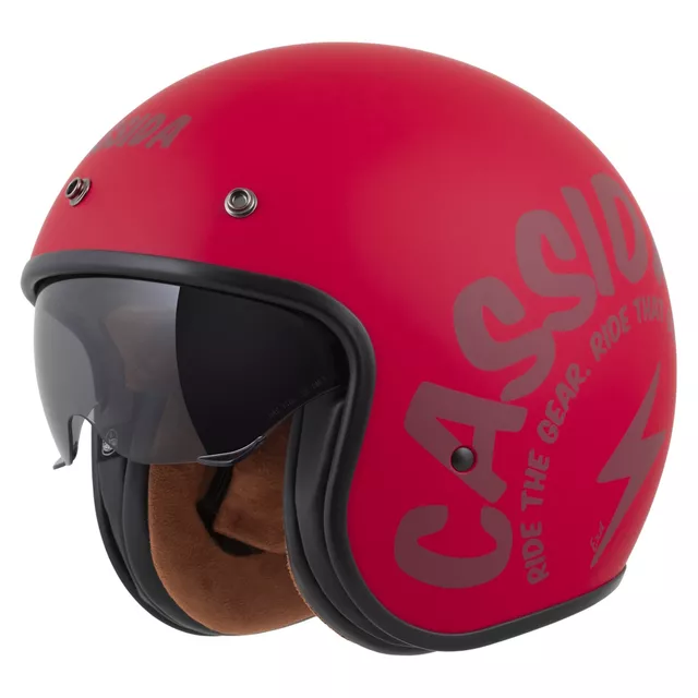 Moto prilba Cassida Oxygen Gear 2.0 červená matná/tmavo červená
