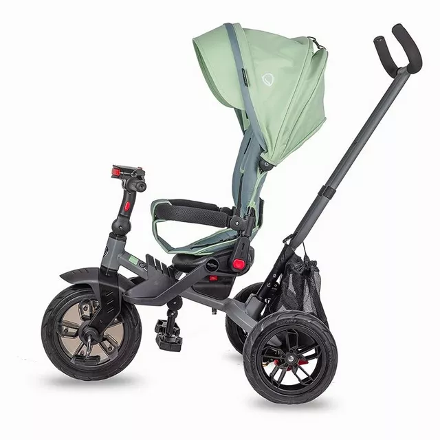 Detská trojkolka s vodiacou tyčou Coccolle Pianti - Mint Green