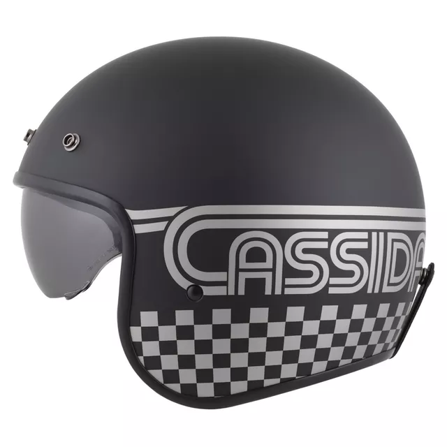 Moto prilba Cassida Oxygen Rondo 2.0 čierna matná/strieborná