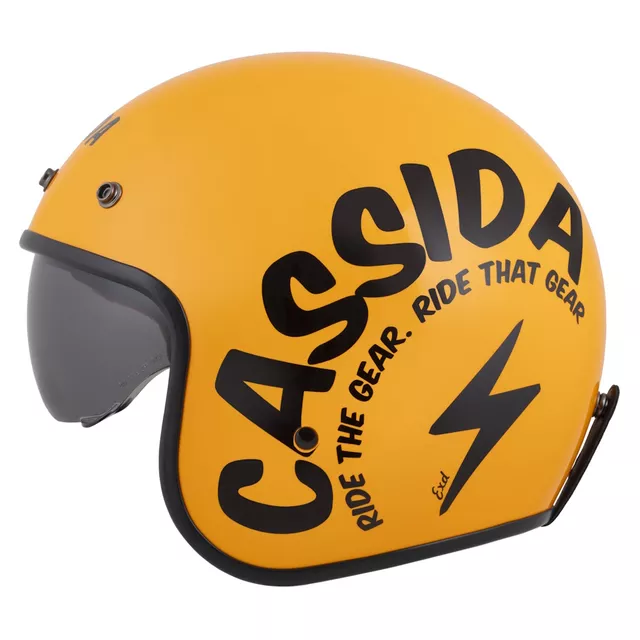 Moto prilba Cassida Oxygen Gear 2.0 žltá/čierna