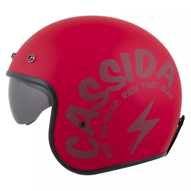 Moto prilba Cassida Oxygen Gear 2.0 červená matná/tmavo červená