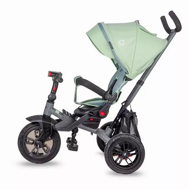 Detská trojkolka s vodiacou tyčou Coccolle Pianti - Mint Green