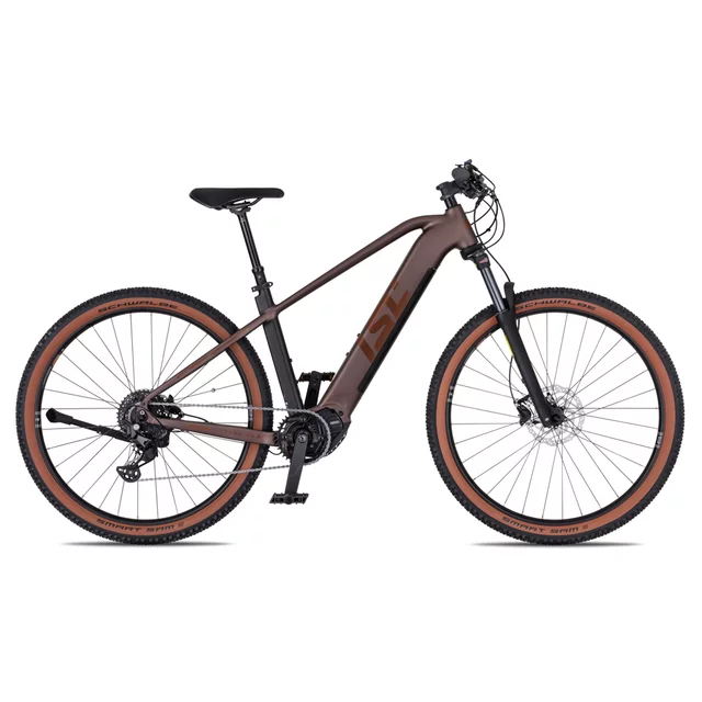 Horský elektrobicykel inSPORTline ISL Tachion EVO 835 Wh 29" - model 2026 - Deep Coffee - Deep Coffee