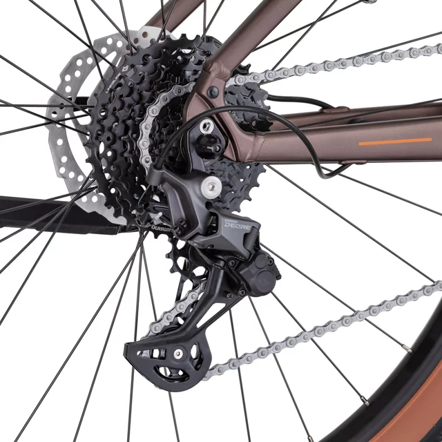 Horský elektrobicykel inSPORTline ISL Tachion EVO 835 Wh 29" - model 2026 - Deep Coffee