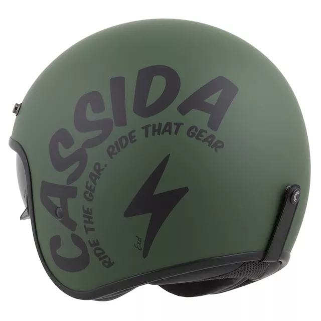 Moto prilba Cassida Oxygen Gear 2.0 zelená matná/čierna