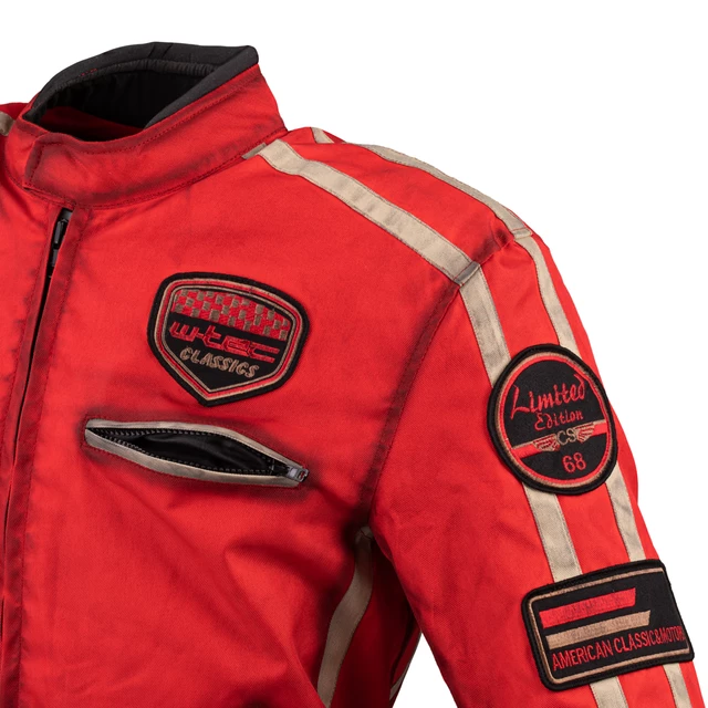 Pánska textilná bunda W-TEC Patriot Red - červená
