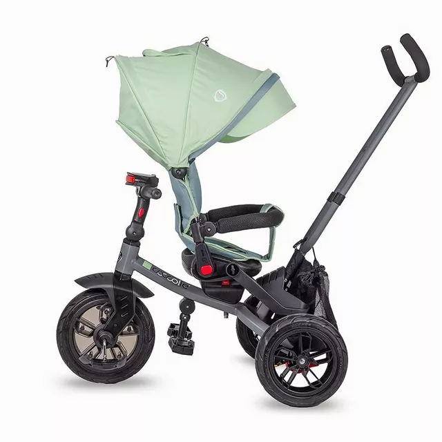 Detská trojkolka s vodiacou tyčou Coccolle Pianti - Mint Green