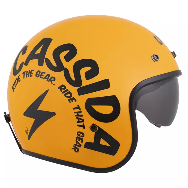 Moto prilba Cassida Oxygen Gear 2.0 žltá/čierna