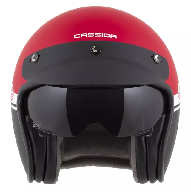 Moto prilba Cassida Oxygen Jawa OHC 2.0 červená matná/čierna/biela
