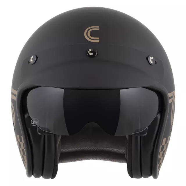 Moto prilba Cassida Oxygen Rondo 2.0 čierna matná/zlatá