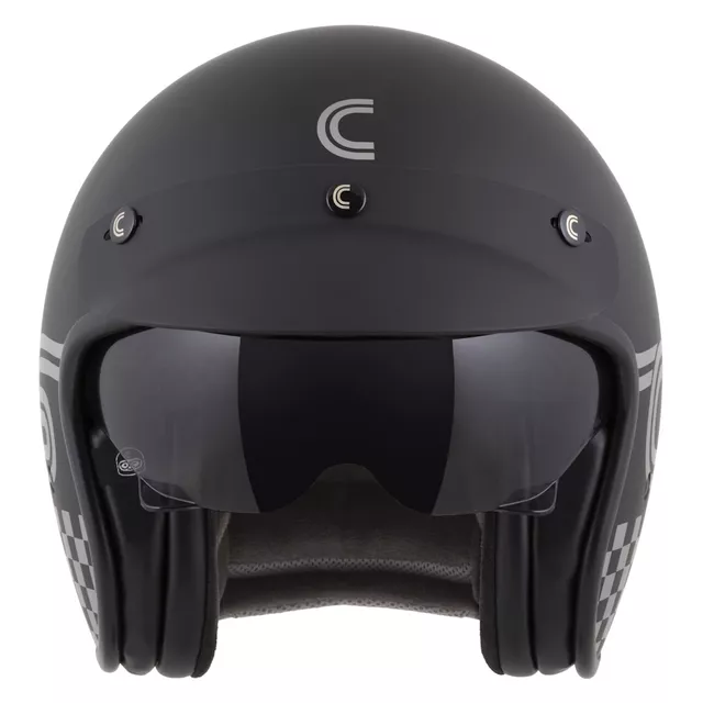 Moto prilba Cassida Oxygen Rondo 2.0 čierna matná/strieborná