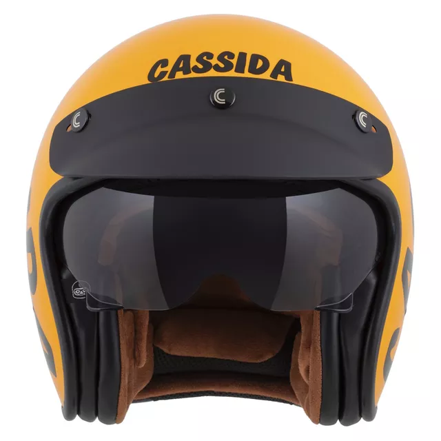 Moto prilba Cassida Oxygen Gear 2.0 žltá/čierna